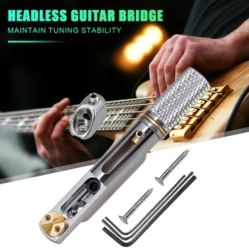 יחיד חשמלית גיטרה בס גשר עם אגוז קטן ברגים קבועים ראש הגיטרה גשר ראש קבוע ליבה גשר