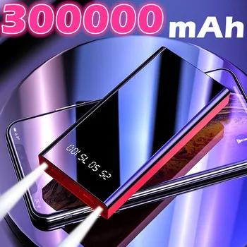 כוח רב עוצמה בנק 300000mAh 65W מהר מטען USB C נייד Powerbank חיצוני סוללה עבור המחשב הנייד Xiaomi 13 14 iPhone