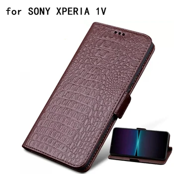 עסקים Flip Wallet Case for SONY XPERIA 1V Magneic הטלפון עם כיסוי חריץ כרטיס התיק Sony Xperia1v Funda העור המקרים מכסה