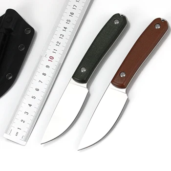 GT0160 קבוע להב הסכין 14c28n להב דיג הישרדות חיצונית Micarta סכין מטבח פירות סכינים K נדן קליפ
