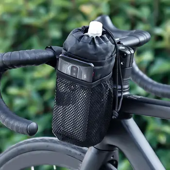 בקבוק מים מחזיק תיק עם אטב הקלטות עמיד למים כיס רשת עיצוב אוניברסלי אופניים, בקבוק מים מנשא כיס
