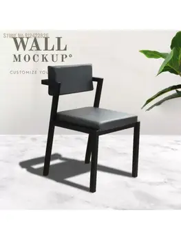 נורדי המשפחה האוכל הכיסא המודרני פשוטה סטודיו יצירתי הכיסא במשרד מסעדה הכיסא מעצב חזרה לכיסא