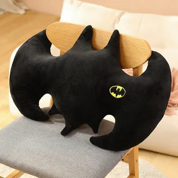 ציורי עטלף שחור קטיפה בצורת כרית מגניב, סופרמן לכריות הספה. חלונות תנומה הכרית ממולא צעצועים תחביבים חג המולד מתנות