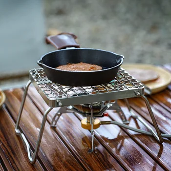 קיפול גריל גז לברביקיו כלי ברביקיו חיצוני נייד מיני מדורה עבור קמפינג פיקניק מגרדת נירוסטה תנור עץ עומד