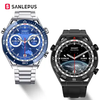 SANLEPUS גברים Smartwatch 1.5 אינץ מסך HD 454*454 שעון חכם Ai הקול עוזר GPS מעקב מסלול החמצן בדם, ניטור