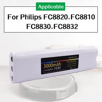 3000mAh עבור Philips FC8820 FC8810 FC8830 FC8832 מטאטא רובוט סוללה
