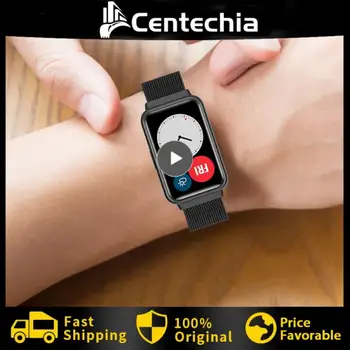 יוניסקס צפו רצועת שעון חכם Sweatproof להחלפה רצועת פלדה אל חלד רכה עבור Huawei להתאים שעון רצועת שעון עמיד למים