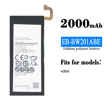 Orginal סוללה BW201ABE / EB-BW201ABE עבור Samsung W2016 סוללות טלפון עם כלים 2000mAh / 7.7 מ