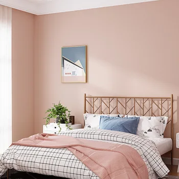 רול טפט שאינם ארוגים טפט לחיות טפט רקע צבע מוצק מודרני פשוט השינה, הסלון טפט W86