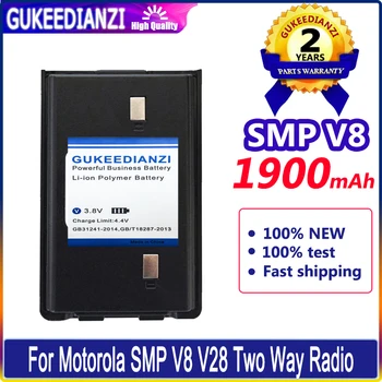 1900mAh קיבולת גבוהה סוללה עבור מוטורולה SMP V28 V8 שני הדרך רדיו דיגיטלי באיכות גבוהה סוללה Li-polym Bateria
