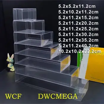 25pcs/הרבה WCF מודל DWCMEGAPVC פלסטיק שקוף בובה רכב ריהוט מאמרים להגן על קרטוני אריזה, קופסאות