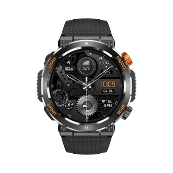 HT17 שעון חכם גברים מצפן תאורת LED חיצוני ספורט Bluetooth שיחה 1.46 אינץ 450mah סוללה גדולים Tracker בריאות Smartwatch