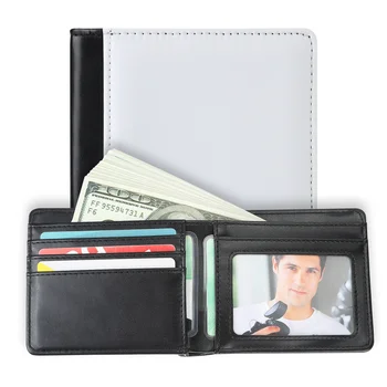 מסגרת תמונה גברים של ארנק אופנה כל-התאמה PU עור רך נייד קליפ כסף רב-פונקציית Multi-card טריים קטן ארנק הארנק