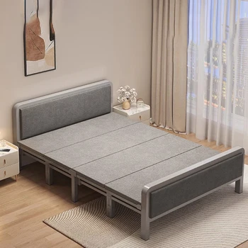 מודרני, מיטות זוגיות מתכת מתקפלת בסלון מלון מינימליסטי מיטות תינוק משלוח חינם גאמה Plegable ריהוט חדר השינה