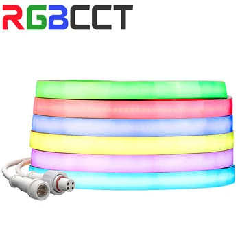 IP68 840 RGB נוריות FCOB LED רצועת אור DC24V COB LED אורות FOB גבוה ליניארי RA90 Dimmable חיצוני עמיד למים צבע מלא תודה