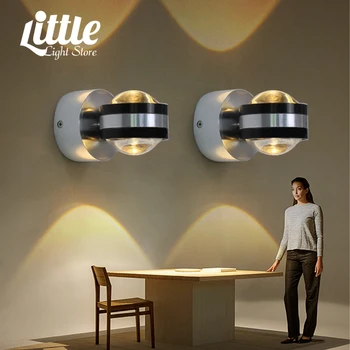 LED קיר מנורות קיר,2W תקרת Led אור הקיר 2W המודרנית מקורה סביב מנורת קיר הסלון חדר השינה במסדרון קולנוע