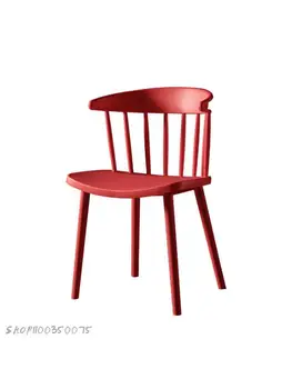 פשוט ומודרני נורדי וינדזור כיסא פלסטיק האוכל הכיסא מעובה בחזרה בכיסא יצירתי מעצב פנאי הכיסא