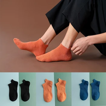 גברים גרביים מוצר חדש לנשימה באיכות גבוהה זיעה סופג דק הסירה גרביים פשוט ותכליתי לנשימה רשת המותניים גרביים