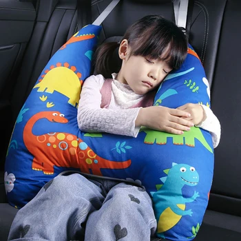 בעלי חיים חמודים דפוס ילדים הצוואר תמיכה לראש U-צורה ילדים הנסיעה כרית כרית המושב בטיחות כרית הצוואר הרכב משענת ראש