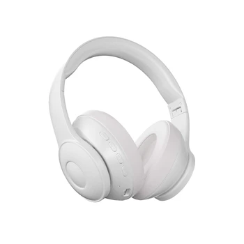 1Set פעיל רעש מבטל אוזניות אלחוטיות Bluetooth 5.3 סטריאו בס דיבורית Gaming Headphones לבן