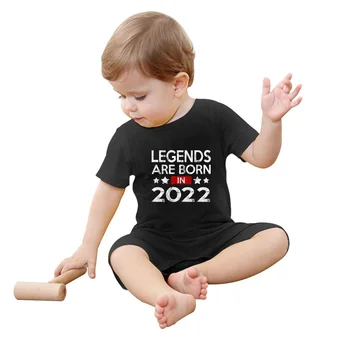 יוקרה בציר האגדות נולדו ב-2022 תוצרת 2022 פריטים התינוק בגדים בנות בנים רומפר סרבלים roupas כותנה מתנות יום הולדת