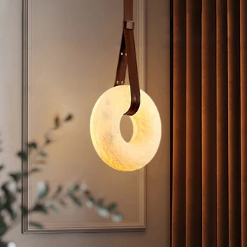 אישית חגורת תלוי השיש מנורת שולחן האוכל בסלון בחדר השינה ליד המיטה במלון Homestay Retaurant תליון אור
