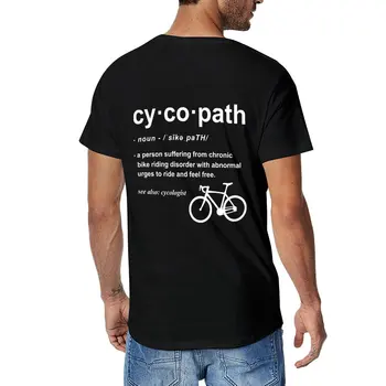 חדש Cycopath הגדרה מצחיק אופנוען מתנה מתנה רוכב אופניים חובב רכיבה על אופניים מכור חולצה זיעה, חולצות mens חולצות כותנה